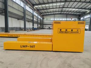 南亞客戶定制兩臺(tái)載重16噸帶液壓升降無軌電動(dòng)平車